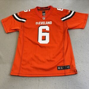 Nike Cleveland Browns Jersey Kids XL Orange Excellent Baker Mayfield 6 NFL